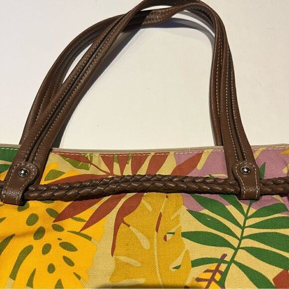 Relic by Fossil Shoulder Handbag Medium Size Yellow/Green Multi floral - Picture 8 of 14